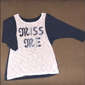Girls Miss Me 3/4 Sleeve